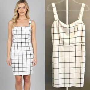 APRICOT Minimalist Feminine White Camisole Summer Festival Mini Dress. Medium